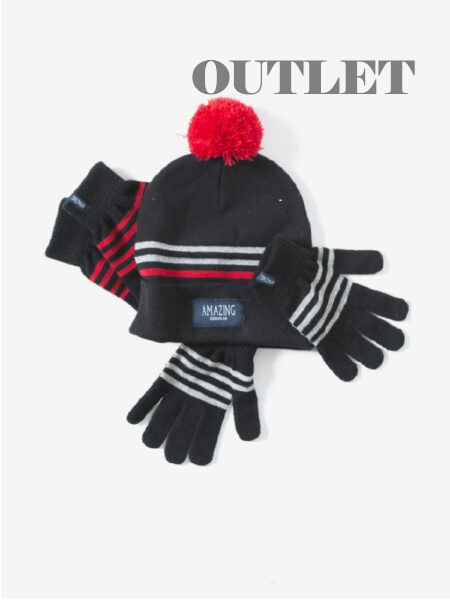 AMAZING KIDSWEAR MÖSSA & MAGIC HANSKAR, RÖD