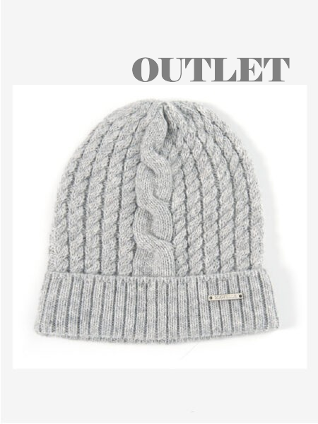 MAWELLE FLÄTSTICKAD MÖSSA, LJUSGRÅ