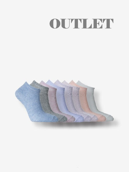 8-PACK PASTELLFÄRGADE SNEAKERSTRUMPOR