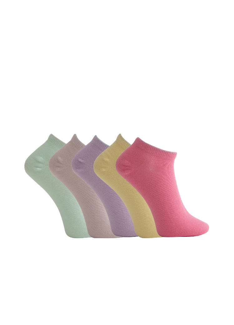 5-PACK LÅGA BARNSNEAKERS, PASTELL MIX