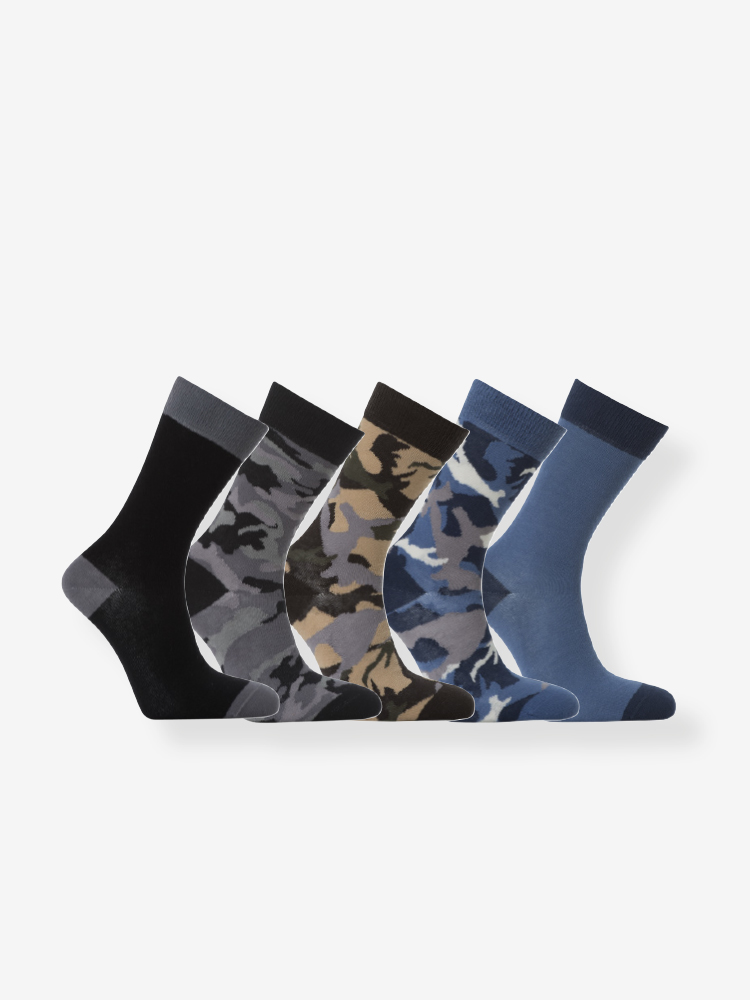 5-PACK CAMOUFLAGESTRUMPOR