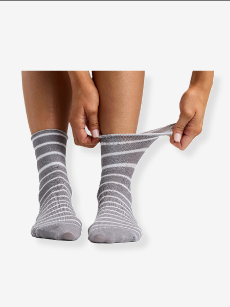 4-PACK BAMBUSTRUMPA LÖSRESÅR, GRÅ